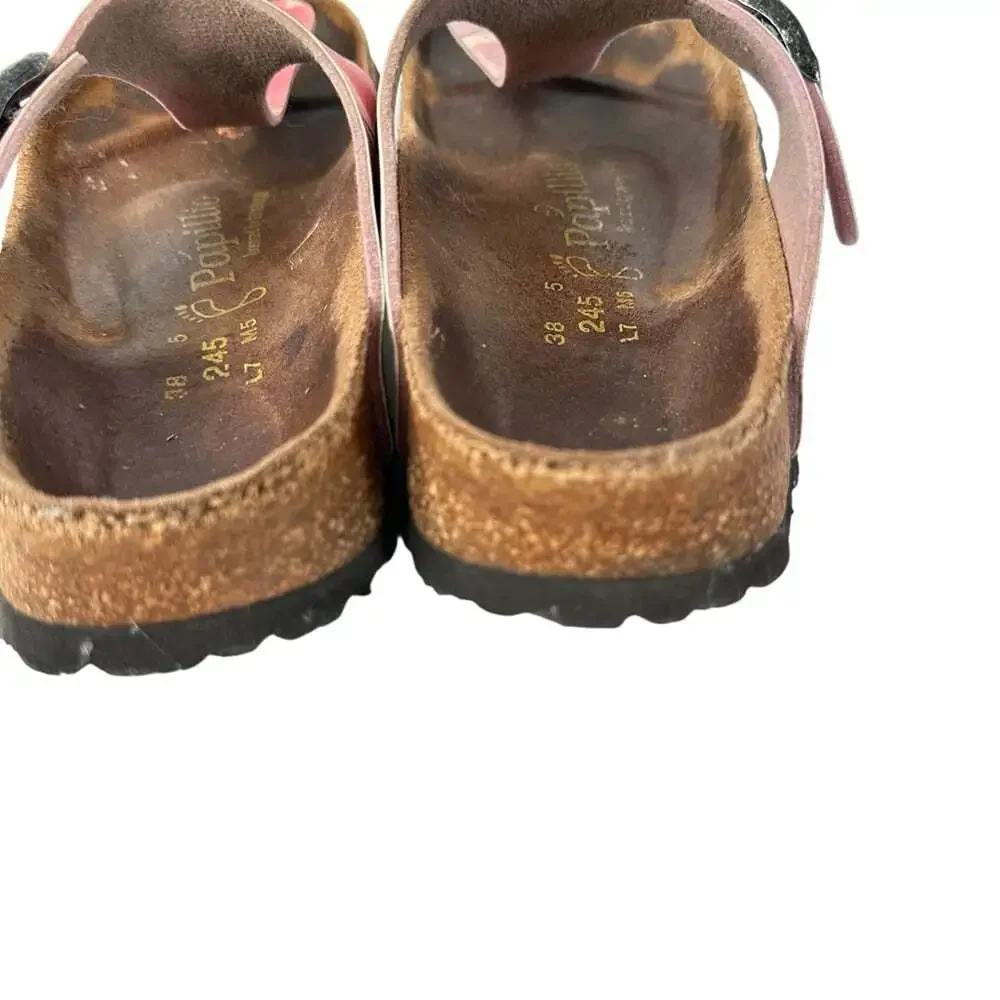 Birkenstock Papillio Gizeh Feathers Boho Cork Footbed Sandals Multicolor 7